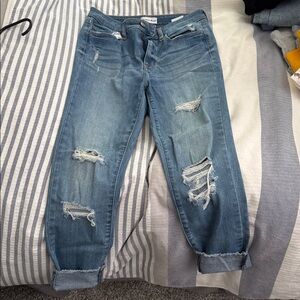 Studio Blue Denim Jeans (or capris) distressed